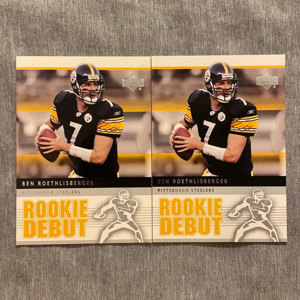 Ben Roethlisberger Pittsburgh Steelers 2005 Rookie Football Card Bundle #76